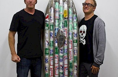 A beer cans surfboard - 